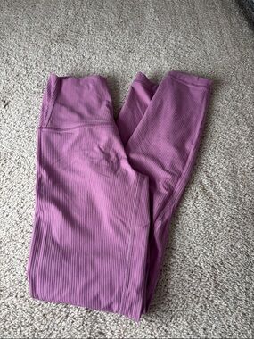 lululemon athletica Ribbed High-Waist Leggings - Mauve